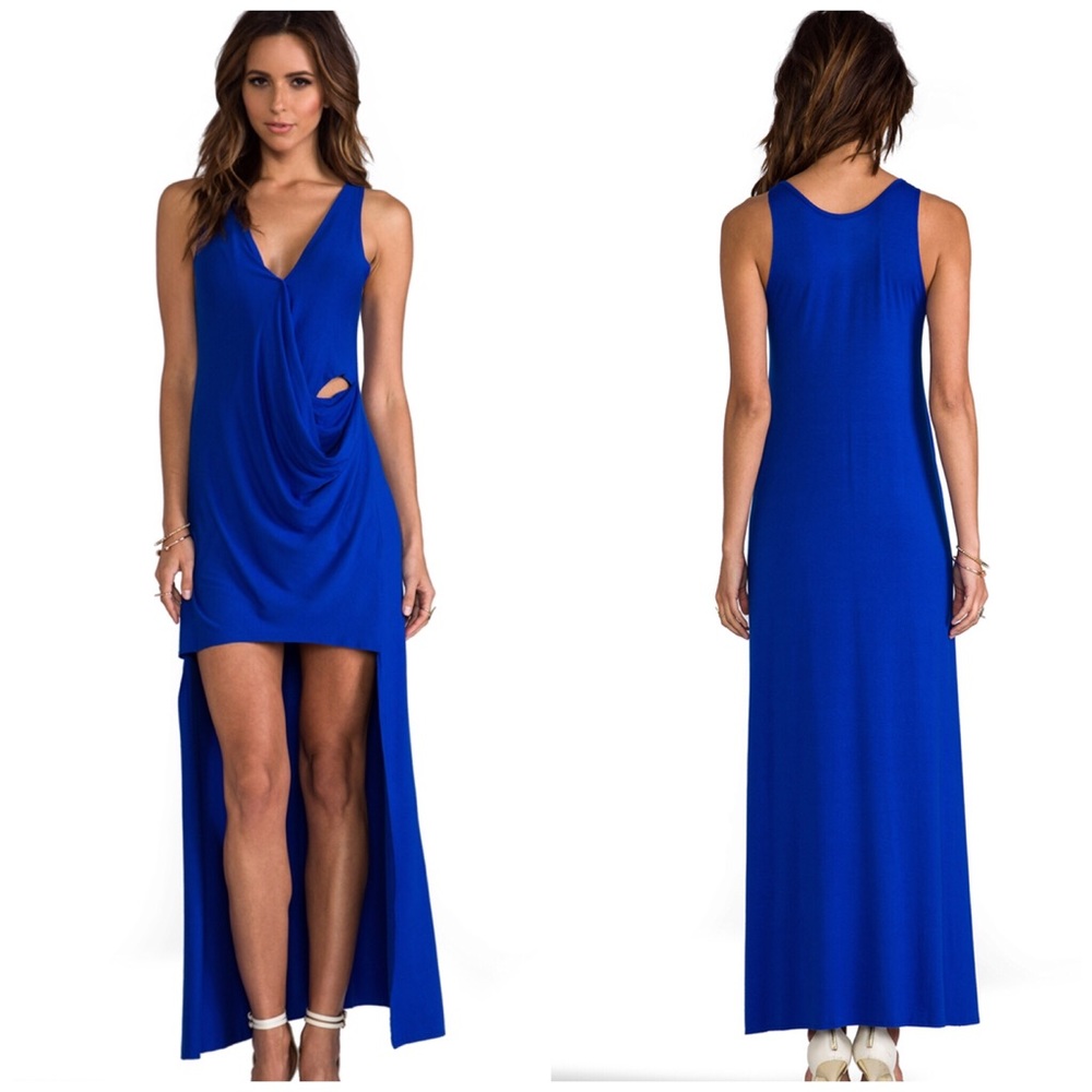 Blue Life cobalt blue high low maxi summer dress - Picture 1 of 5
